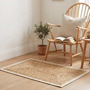 3' x 5' Hand Braided Geometric Jute Runner Rug for Hallway, Entryway & Farmhouse Home Decor - Product Image 5