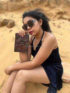 Nuevos diarios de bloqueo de cierre de cuero tallados a mano con piedra semipreciosa Boho tradicional Vintage diario de viaje con bloqueo de cuero - Product Image 3