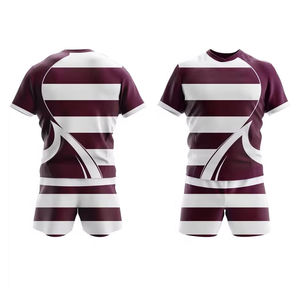 Uniformes de Rugby al por Mayor con Forro de Poliéster y Estampado Digital para Hombre, Ropa Deportiva de Equipo de Secado Rápido y Transpirable, Diseño Personalizado Gratuito - Product Image 2
