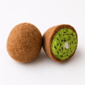 Mahaguthi <b>Craft</b> Conscience Felt Handmade Kiwi Toy for Kids <b>Wool</b> <b>Craft</b> Educational Fruit Shape Unisex 3 6 Years 5.5cm Dia X 5cm - Product Image 5