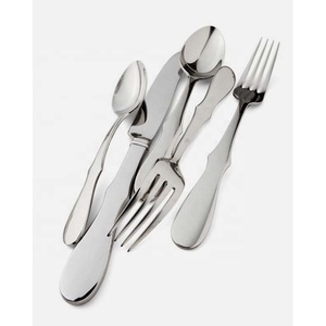 Cubiertos de comedor de Metal moderno portátil con logotipo personalizado, cubiertos de acero inoxidable elegantes de lujo para boda real pulidos en oro - Product Image 5