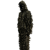 360 °   Hoodie de camouflage 3D à motif feuilles pour l'observation des oiseaux, la photographie en extérieur et les aventures de chasse