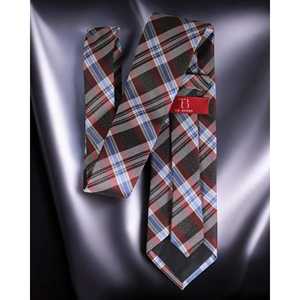 Premium Quality for Rust & Grey Tartan Check <b>Tie</b> <b>Set</b> for <b>Men</b> Premium Shirt Accessory <b>Sets</b> - Product Image 3