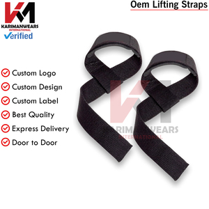 Custom Gym Lifting <b>Straps</b> Men Women Wrist Wrap Support Deadlift Training Wholesale Supplier - Product Image 2