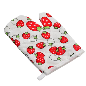 Ensemble de maniques de cuisine, protège-plats et tablier en coton imprimé personnalisé, résistant à la chaleur, vente en gros - Product Image 6