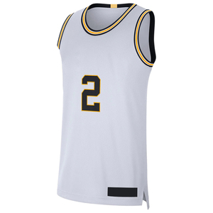 <b>Light</b> Gray Sleeveless Basketball Jersey & Shorts Set With <b>Name</b> an Number Black And Yellow Trim Polyester Adult Unisex - Product Image 5