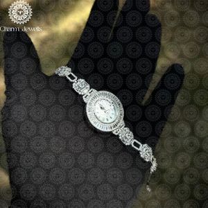ชาร์ม จิวเวลส์นาฬิกาข้อมือผู้ชายสแตนเลส ขนาด 40 มม. ประดับเพชร ระบบอนาล็อก ระบบกลไกอัตโนมัติ วันที่ หรูหรา แฟชั่น ตัวล็อคแบบผีเสื้อ - Product Image 4