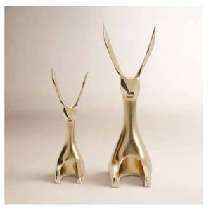Escultura de Conejo de Aluminio Fundido en Oferta, Adorno de Metal para Mesa, Estatua Decorativa de Animal para Decoración de Sala de Estar - Product Image 2