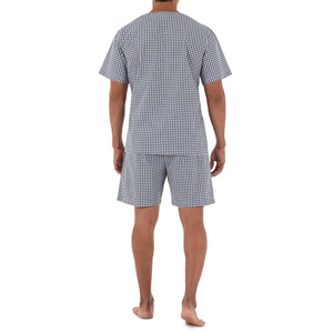 ชุดเซ็ตเสื้อยืดคอกลมแขนสั้นผ้าฝ้ายฟลีซสำหรับผู้ชายใส่เที่ยวเล่นกลางแจ้ง ชุดลำลองฤดูร้อน กางเกงขาสั้นเข้าชุด คุณภาพสูง แห้งเร็ว รับสกรีนโลโก้ OEM - Product Image 3