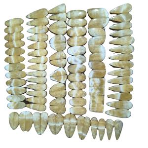 ราคาขายส่งพลอยคูชิ หินแคลไซต์สีเหลืองธรรมชาติ แบบคาโบชองคู่ ขัดเงา พลอยหลวม ขนาด 10-25 มม. รับรองคุณภาพสำหรับทำเครื่องประดับ - Product Image 3