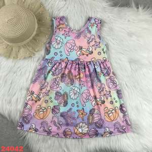 Logotipo personalizado Little Prince Dress Cute Kid Girl ODM Precio al por mayor Tela de seda de leche diseñada de fábrica para niños - Product Image 2