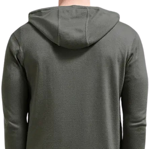 Sweat-shirt à capuche zippé en maille mercerisée de qualité supérieure, personnalisé, décontracté, à manches longues, style streetwear, imperméable et coupe-vent pour l'hiver - Product Image 4