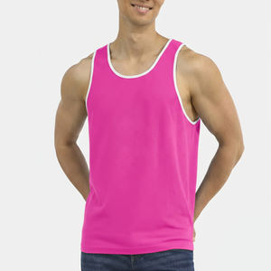 Camiseta de Tirantes Personalizada de Verano para Hombre, de Alta Calidad, de Algodón, para Gimnasio, Entrenamiento, Talla Grande, Ropa Deportiva - Product Image 1
