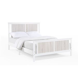 Lit Connelly entièrement en bois en combinaison de couleurs blanc/gris Rockport - Product Image 4