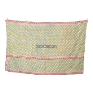 Vintage Kantha <b>Quilts</b> For Home Stores And Home Decor Stores Indian Reversible Hand Stitched Heavy Throw Old Sari Blanket Patch - Product Image 3