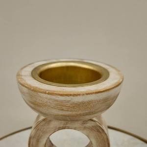 Encensoir en bois blanchi en gros, design géométrique de luxe, moderne et rustique, pour la maison et le bureau - Product Image 6