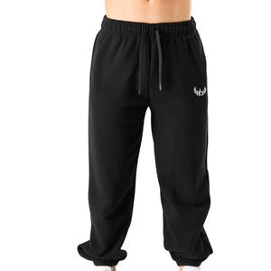 Women's Black Oversized Sweatpants Soft Fleece Jogger Pants Relaxed Fit Workout Gym Training Casual Activewear Sportswear - Product Image 1