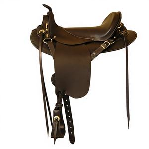 Selle de course anglaise en cuir véritable durable, avec arceau en bois, respirante et confortable, quincaillerie personnalisée, conforme aux normes BS internationales - Product Image 2