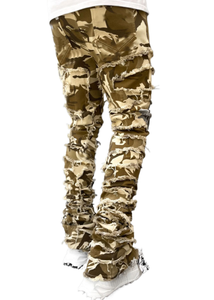 Jeans de Moda Masculina de Lujo, Jeans Vintage Rotos para Hombre, Pantalones de Mezclilla Apilados de Alta Calidad, Jeans Vaqueros Elásticos - Product Image 5