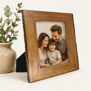 Wholesale Wooden Photo <b>Frame</b> Eco Friendly Natural Bark Edge Picture <b>Frame</b> Solid Wood Tabletop and Wall <b>Mounted</b> Home Decor <b>Frame</b> - Product Image 6