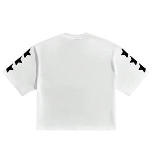 Mens Custom <b>White</b> Graphic T Shirt Oversized Streetwear Bold Typography Print Short Sleeve Casual <b>Tee</b> - Product Image 3
