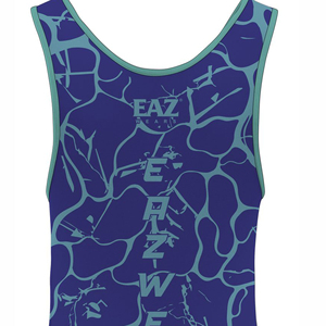 Sublimated Four-Way Stretch UV Protection <b>Wrestling</b> <b>Singlet</b> <b>Mens</b> Modern Graphic Uniform Moisture Control Fitted Teamwear - Product Image 5