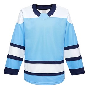 custom printed ice hockey jersey professional sports uniform breathable polyester fabric hockey team wear OEM manufacturer whole - Product Image 2
