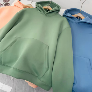 NOUVEAU Sweat à capuche épais en molleton 320 g/m² avec couche d'air chaud, couleur unie, unisexe, en coton et polyester pour hommes - Product Image 2