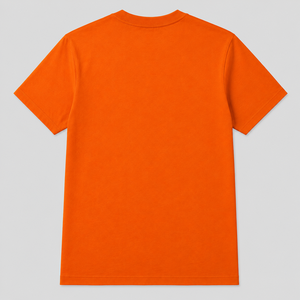 T-shirt à manches courtes pour homme HASHBLOOM, orange, col rond, style décontracté, uni, vintage, respirant, séchage rapide, jersey 100% coton - Product Image 2