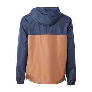 Men's Lightweight Canvas Windbreaker Jacket <b>Coat</b> Full Zip up Waterproof Sports Apparel with Hoodie for Winter Workout Wholesale - Product Image 2