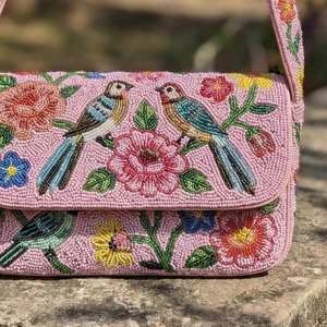 Premium Handmade Cotton Textile Embroidery Rectangular Christmas Party Coin Pouch Traditional Decorative <b>Fabric</b> <b>Wallet</b> Artistic - Product Image 2