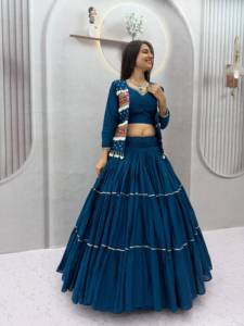 Traditional <b>Black</b> Lehenga Choli Set with Embroidered Koti for Women Wedding Party Wear India Pakistan Style Floor Length <b>Dress</b> - Product Image 2