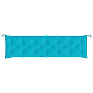 Ensemble de 2 coussins de banc de jardin en polyester 100% turquoise - Product Image 5