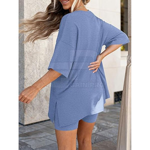 Trendy 2026 <b>Women</b> Summer <b>Shorts</b> Set Fashion <b>Short</b> <b>Suit</b> With Relaxed Fit Top Matching <b>Shorts</b> And Modern Seasonal Style - Product Image 2