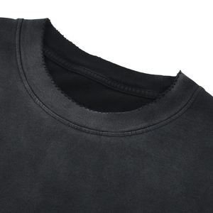 เสื้อยืดพิมพ์ลายวินเทจแบบย้อมสีเอซิด โลโก้สั่งทำ ผ้าคอตตอนหนา 100% ทรงบ็อกซี่ ตัดเย็บขอบดิบ ผ้าเจอร์ซีย์เนื้อหนา ซันเฟด - Product Image 5