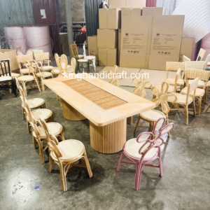 Chaise pour enfants en rotin naturel moderne faite à la main pour la location d'hôtels, les fêtes d'anniversaire, les événements pour enfants, vente en gros, fournisseur d'usine - Product Image 5