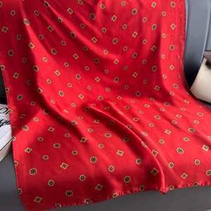 Pañuelo para la Cabeza con Patrón Geométrico al por Mayor, 180*90cm, Pañuelo Largo con Sensación de Seda, Hijabs Musulmanes de Poliéster, Chales de Seda - Product Image 6
