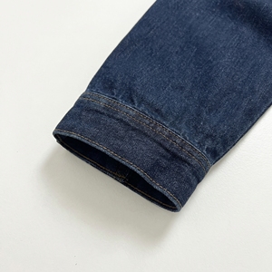 แจ็คเก็ตยีนส์สีน้ำเงินเข้มแบบซิป |   เสื้อแจ็คเก็ตทรงบอมเบอร์สไตล์สตรีทแวร์ขนาดโอเวอร์ไซส์ |   เสื้อโค้ทเดนิมเย็บตะเข็บตัดกัน |   ผู้ผลิต OEM ตามสั่ง - Product Image 5