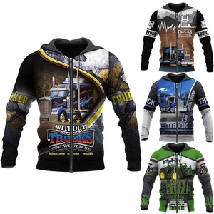 Sudadera con Capucha Unisex para Auto/Camioneta, Impresión 3D por Sublimación, Diseño Casual con Cierre, Último Modelo 2026 - Product Image 3
