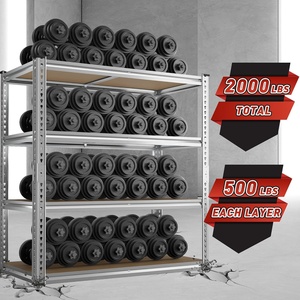Étagères de rangement mobiles à 5 niveaux, réglables, en vente chaude, étagères empilables pour sous-sols, garages et entrepôts - Product Image 4