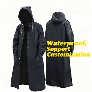 Tùy Chỉnh Màu Sắc Logo <span class=keywords><strong>In</strong></span> Di Động Không Thấm Nước EVA Trung Quốc Áo Mưa Tái Sử Dụng Mưa Áo Khoác Không Thấm Nước Mưa Coat Cho Đi Bộ Đường Dài - Product Image 1