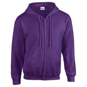Sweat à capuche zippé à épaules tombantes en coton 100% 500 GSM, sweat à capuche lourd en plusieurs couleurs - Product Image 3