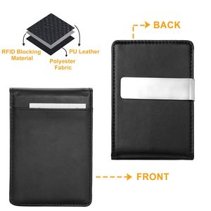Portafoglio Unisex in Pelle PU con Blocco RFID, Sottile, Bifold, Porta Carte di Credito e Fermasoldi - Product Image 2