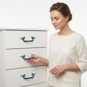 Ceramic Bird Drawer Pull <b>Rustic</b> Design Novelty Shape Furniture Handle Home Office Decor Durable - Product Image 2