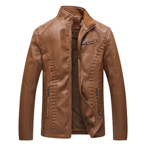 Veste en cuir imperméable pour homme sur mesure, design de qualité, cuir embossé noir, veste zippée, laine avec poches latérales - Product Image 6