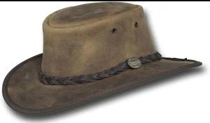 Chapeau de cowboy australien vintage pour homme 2026, couleur beige, en cuir pleine fleur imprimé, idéal pour les voyages, les fêtes et les aventures - Product Image 3