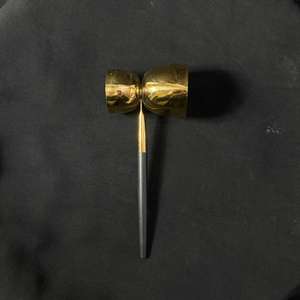 Juego de Herramientas de Bar Premium con Mango Recubierto de Polvo Negro, Acero Inoxidable 304, Recubrimiento PVD Dorado, Juego de Bar de Lujo, Coctelera - Product Image 6