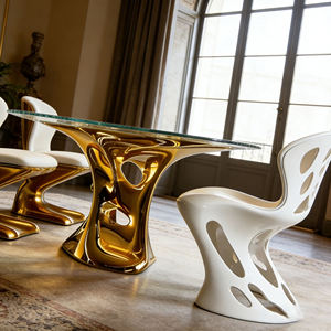 <b>Round</b> Mirror Fancy Coffe <b>Table</b> <b>Gold</b> Stand With Clear Glass Fancy New Design Decorating Latest Wholesale <b>Table</b> - Product Image 5