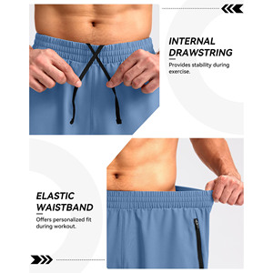 Shorts pour homme de haute qualité, délavés à l'acide, style streetwear épais, joggers vintage usés, shorts délavés à la pierre pour homme - Product Image 5