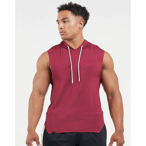 Men's Athletic Sleeveless <b>Hoodie</b> Quick-Dry Breathable Sleeveless Pullover Tank Top <b>Hoodie</b> For Gym <b>Running</b> & Training - Product Image 3